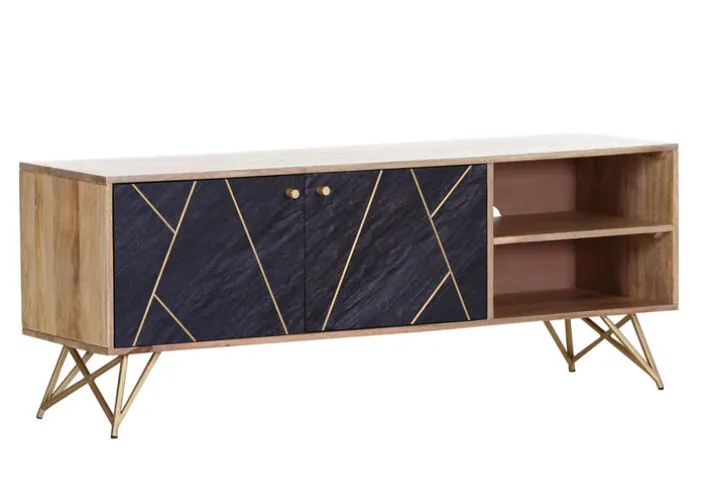 INTERhome Lowboard LEVI 105 x 80 cm braun/ schwarz