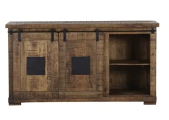 INTERhome Sideboard BARNEY 160 x 85 cm Mango Massivholz/schwarz