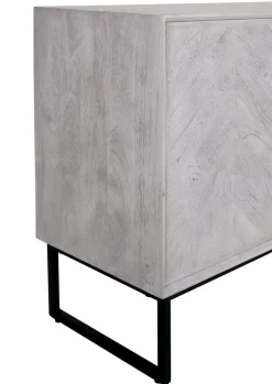 INTERhome Sideboard CESARO 175 x 78 cm Mango massiv sandgestrahlt/weiß vintage