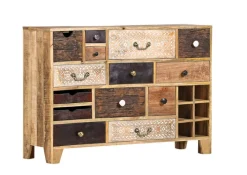 INTERhome Sideboard PUNO 114 x 80 cm braun Mango massiv