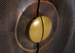 INTERhome Sideboard SANTA CRUZ Akazie massiv Eisen 177 x 47 x 78 cm pulverbeschichtet Akazie massiv schwarz gebeizt + lackiert|||---|||Schwarzes Akazienholz – pulverbeschichtetes Eisengestell – 2 Drehtüren – 2 Einlegeböden – Stauraum – Ablage – Art Déco Stil – Griff