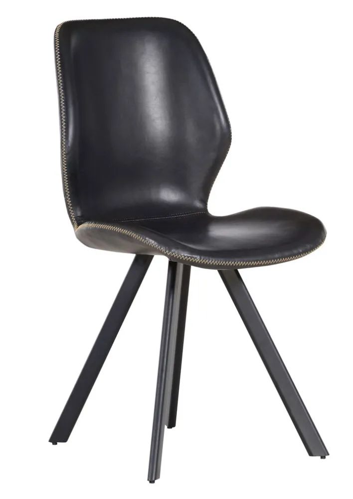 INTERhome Stuhl SOFT Stoffbezug schwarz