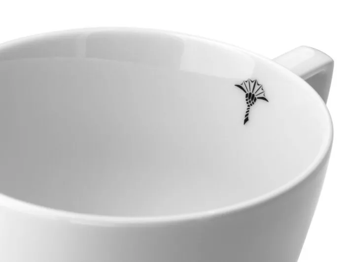 JOOP! Kaffeetassen-Set SINGLE CORNFLOWER 2er Set weiß