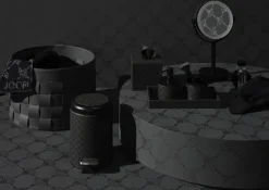 JOOP! Tablett CORNFLOWER Kunstleder 16,5 x 29 x 4 cm Anthrazit-Schwarz