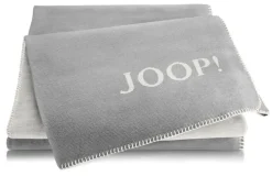 JOOP! Wohndecke MELANGE DOUBLEFACE 150 x 200 cm grau