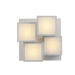 JUST LIGHT LED Deckenlampe TETRIS 30 x 30 cm weiß