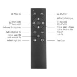 JUST LIGHT LED Deckenlampe EDGING 60 cm weiß