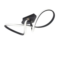 JUST LIGHT LED Deckenlampe MARIA 24,5 x 61 cm schwarz