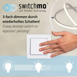 JUST LIGHT LED Deckenlampe MARIA 24,5 x 61 cm schwarz