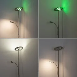 JUST LIGHT LED Stehlampe mit Leselampe LOLAsmart-ROCCO