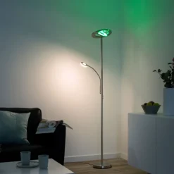 JUST LIGHT LED Stehlampe mit Leselampe LOLAsmart-ROCCO