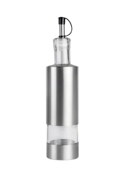 JUSTINUS Essig-/ Ölgießer 24 cm Edelstahl/ Glas silberfarbig