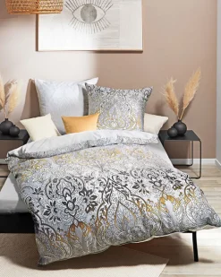 kaeppel Satin-Bettwäsche ESRA 135 x 200 cm silber