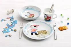 KAHLA Kindergeschirr SCHATZPIRAT 3 teilig Weiß mit Motiv