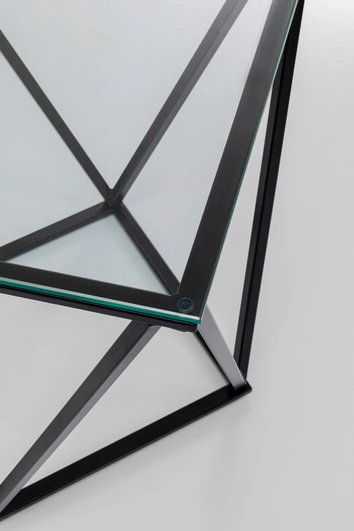 KARE DESIGN Beistelltisch CRISTALLO schwarz 50x50x55 cm