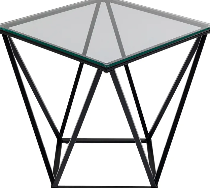 KARE DESIGN Beistelltisch CRISTALLO schwarz 50x50x55 cm