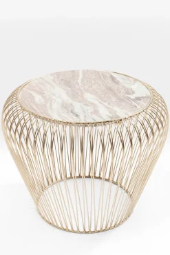 KARE DESIGN Beistelltisch rund 43 cm goldfarbig