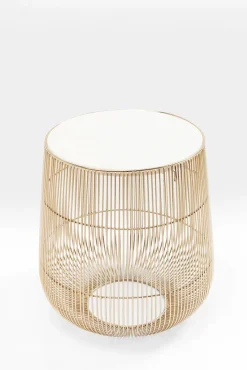 KARE DESIGN Beistelltisch rund BEAM 35 x 32 cm Stahl gold
