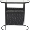 KARE DESIGN Beistelltisch MESH 54 x 54 x 25 cm Stahl/Glas schwarz