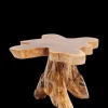 KARE DESIGN Beistelltisch TREE 40 x 40 cm Teak Massivholz