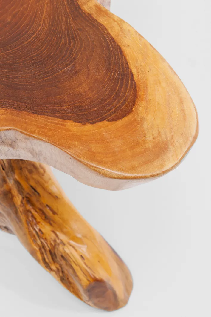 KARE DESIGN Beistelltisch TREE 40 x 40 cm Teak Massivholz