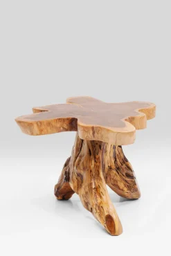 KARE DESIGN Beistelltisch TREE 40 x 40 cm Teak Massivholz