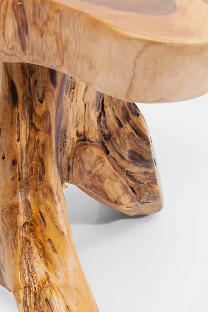 KARE DESIGN Beistelltisch TREE 40 x 40 cm Teak Massivholz