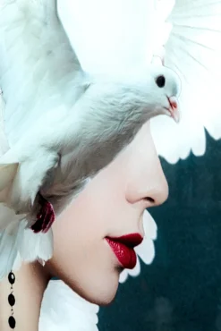 KARE DESIGN Bild MOTHER OF DOVES petrolblau