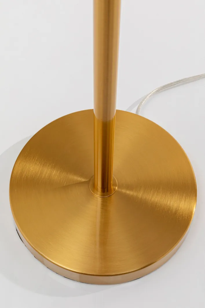 KARE DESIGN Deko-Stehleuchte FEATHER PALM weiß/goldfarbig