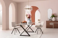 KARE DESIGN Drehstuhl BARON creme