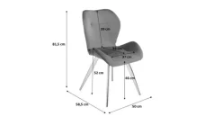 KARE DESIGN Esszimmerstuhl VIVA ROSE 2er Set rosa