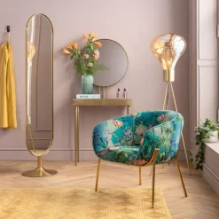 KARE DESIGN Konsole mit Spiegel CURVE ART goldfarbig