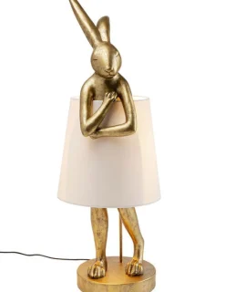 KARE DESIGN Retrofit Tischlampe ANIMAL RABBIT 88 cm goldfarbig