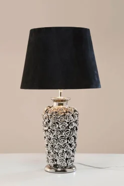 KARE DESIGN Retrofit Tischlampe ROSE MULTI schwarz /silberfarbig
