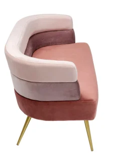 KARE DESIGN Sofa SANDWICH 125 x 64 cm rosa