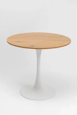 KARE DESIGN Tisch SCHICKERIA 80 x 80 cm braun/weiß