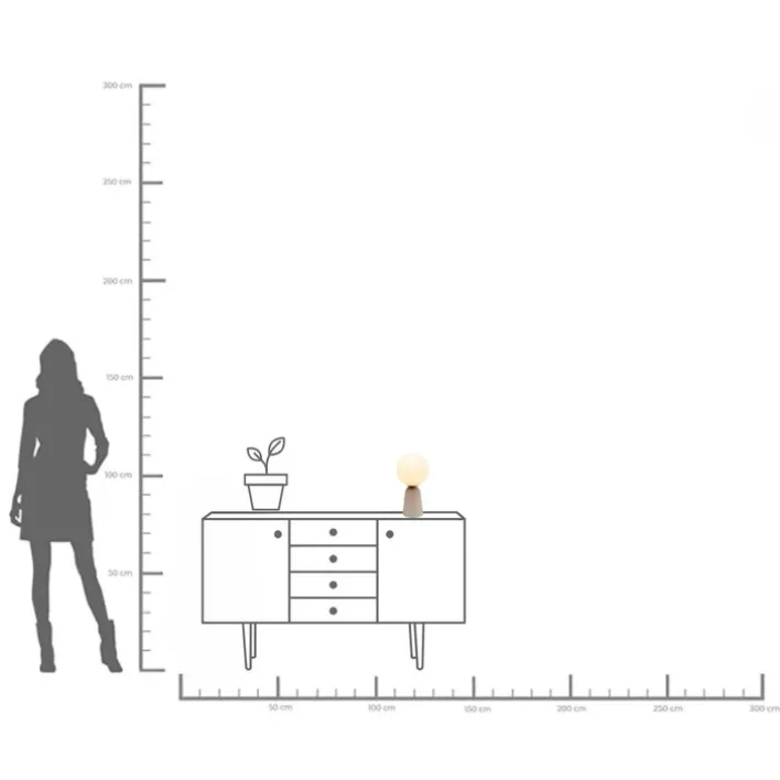 KARE DESIGN Tischleuchte BOLLIE 16 x 31 cm beige