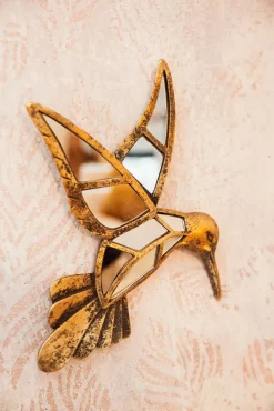 KARE DESIGN Wandschmuck HUMMINGBIRD 37 x 40,5 cm goldfarbig
