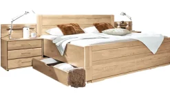 Kastenbett LIDO 180 x 200 cm Eiche teilmassiv