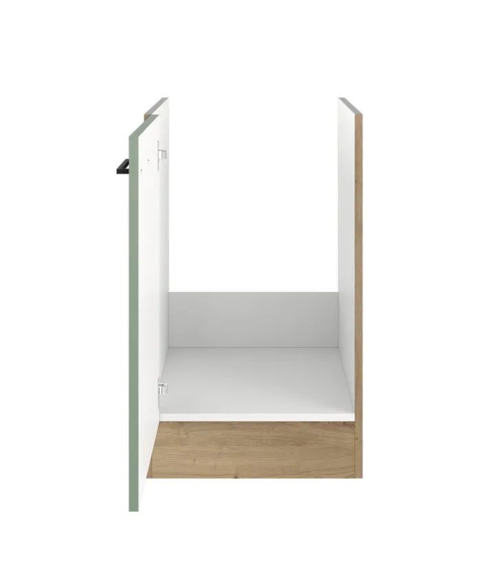 Küche Spülenunterschrank Fiona 50 cm Eiche / grün