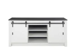 Küche Spültisch SHERWOOD ca. 201 x 93 x 64 cm Pinie Weiss Dekor