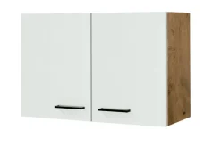 Küchen Hängeschrank AVILA 80 cm Eiche /weiß matt