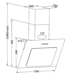 Küchenblock VALERO Hochglanz weiß / Sonoma Eiche mit E-Geräten schwarz