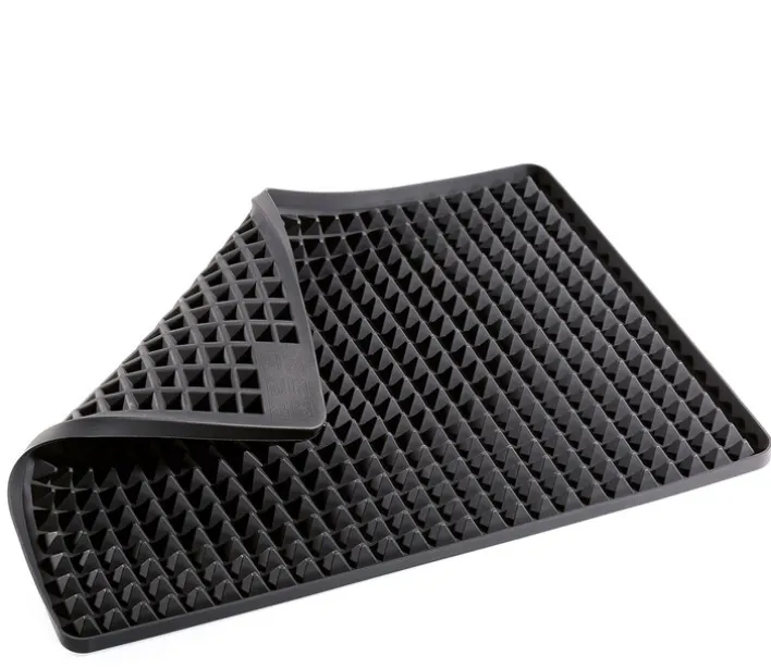 KÜCHENPROFI Backofenmatte PYRAMIDE 40x30 cm schwarz