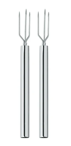 KÜCHENPROFI Pellkartoffelgabeln 2er Set silberfarbig