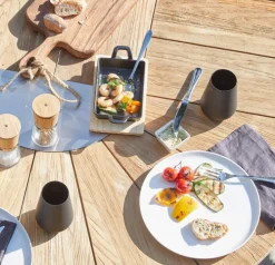 KÜCHENPROFI Servierpfanne BBQ 2-teilig schwarz/ braun