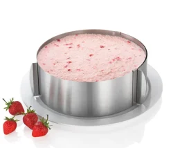 KÜCHENPROFI Tortenring 16 - 30 cm silberfarbig