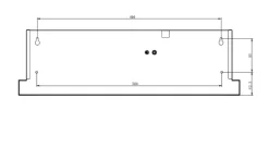 Küchenzeile KOPENHAGEN 300cm Wotan Eiche Dekor/Matt-Grau