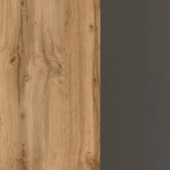 Küchenzeile ODENSE 210 cm Graphit/ Wotan Eiche Dekor