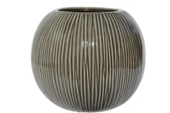 Keramik Vase 13 cm anthrazit